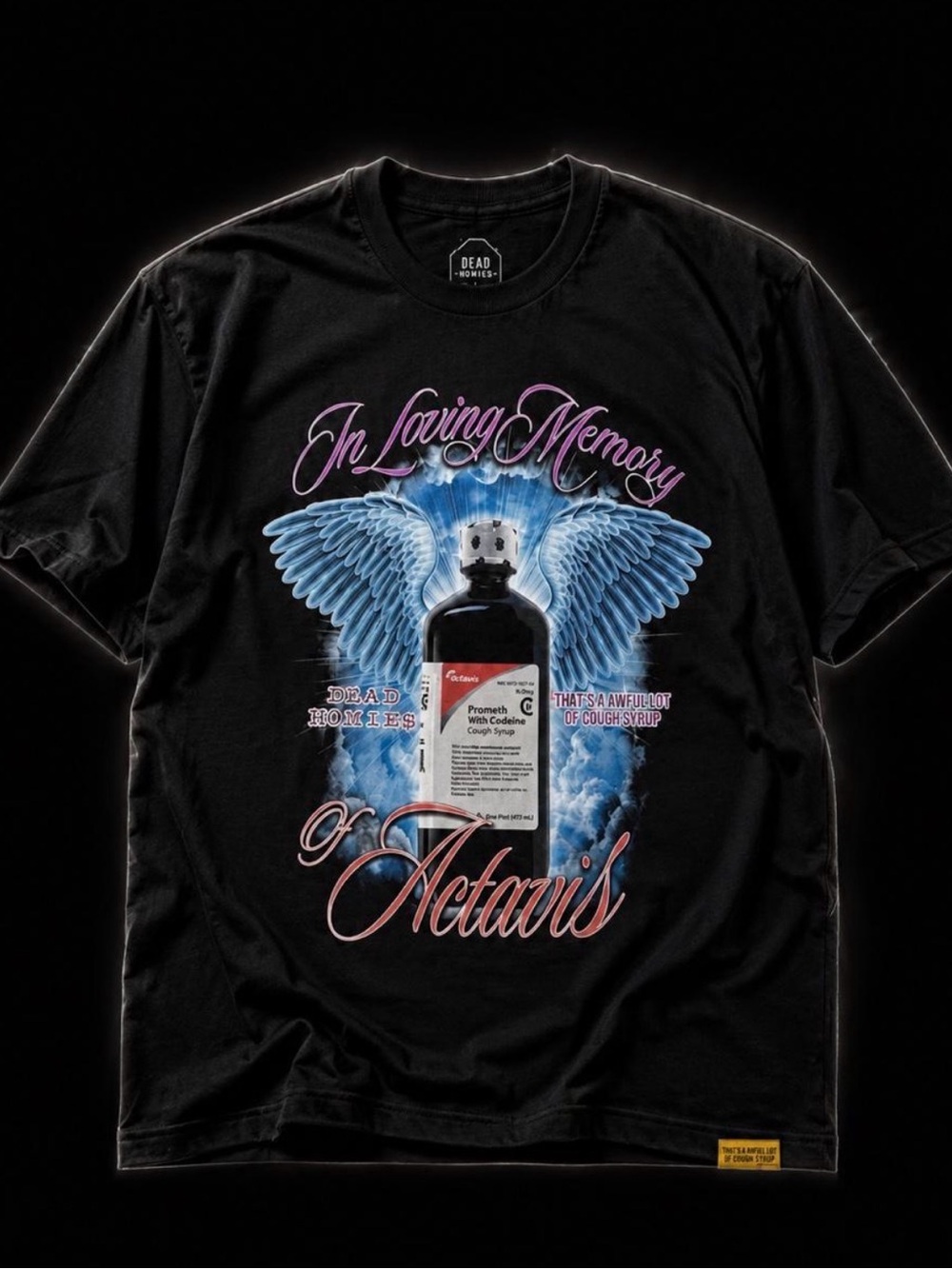 Dead Homies × That's A Awful Lot of Cough Syrup ‘Actavis’ Tee - Size XL - NWT